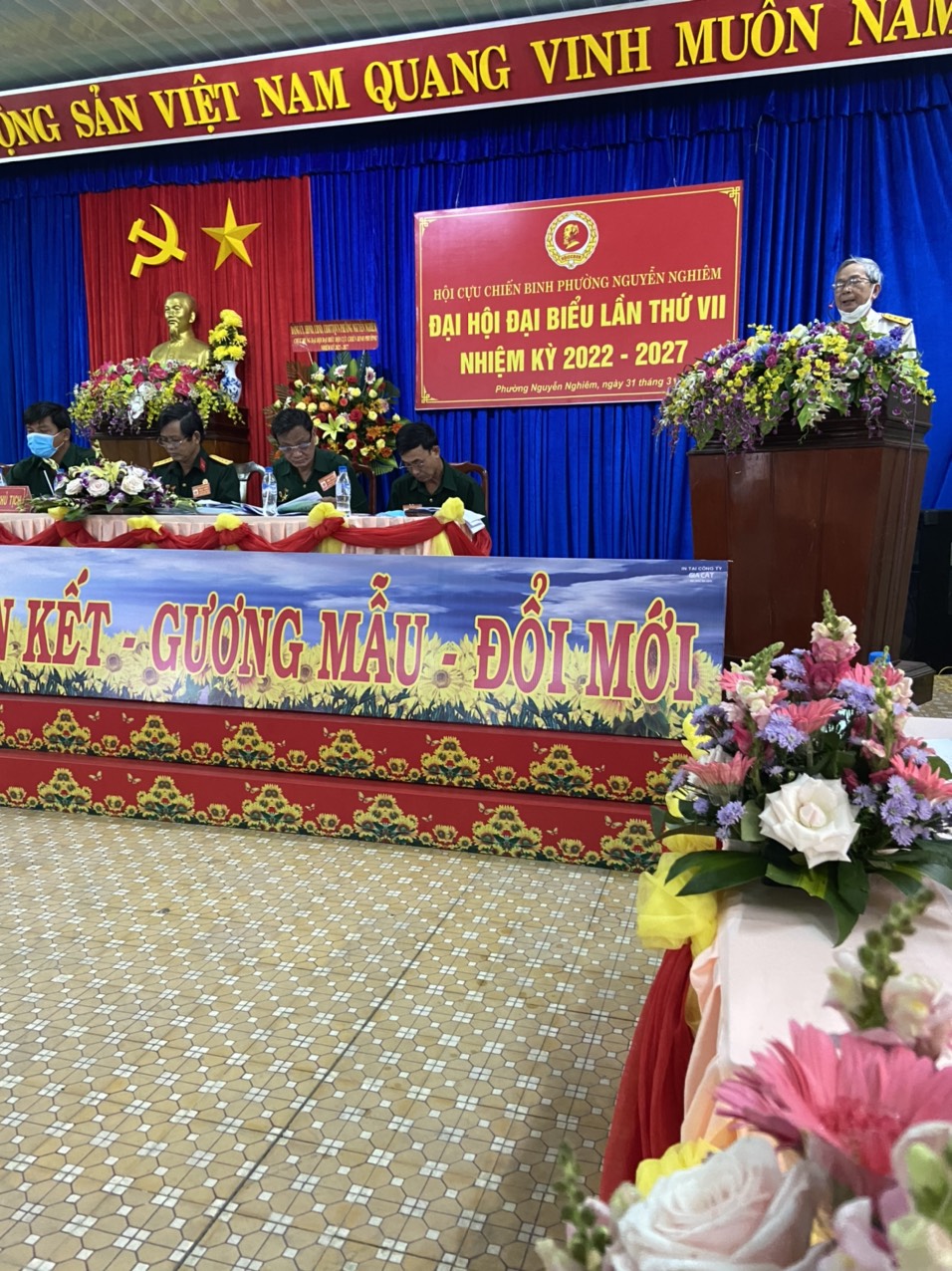 Hội Cựu chiến binh phường Nguyễn Nghiêm tổ chức Đại hội đại biểu lần thứ VII