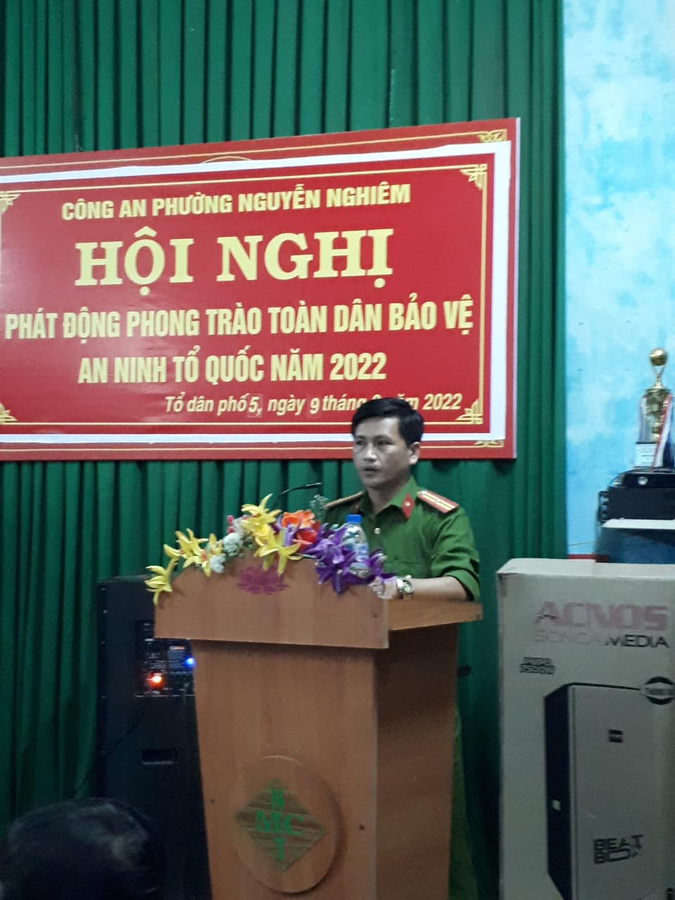 Công an phường Nguyễn Nghiêm tổ chức phát động phong trào toàn dân bảo vệ an ninh Tổ quốc