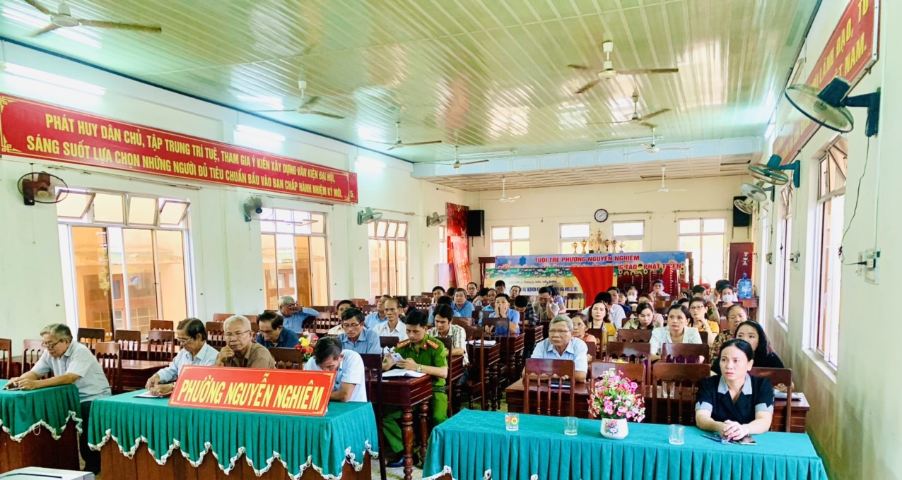 Đảng ủy Phường Nguyễn Nghiêm tiếp sóng trực tuyến Hội nghị học tập, quán triệt Nghị quyết Hội nghị Trung ương 6 khóa XIII