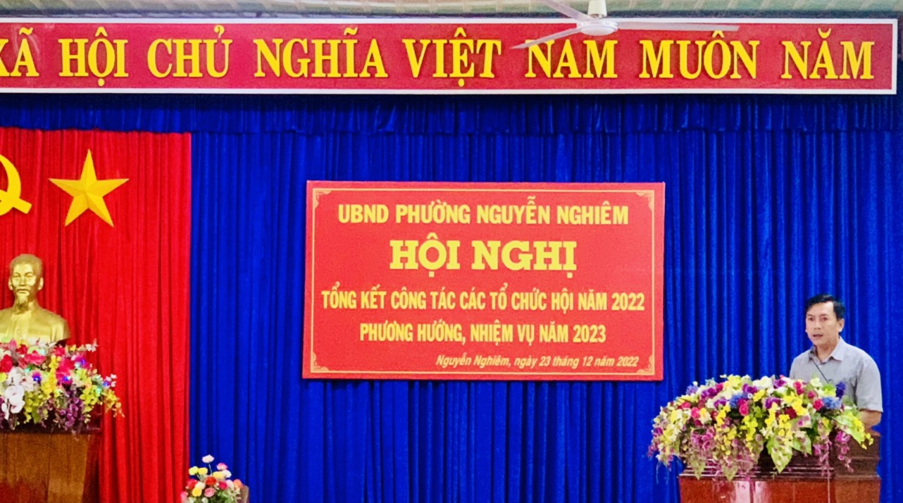 Tổng kết tình hình hoạt động các Hội đặc thù trên địa bàn phường Nguyễn Nghiêm năm 2022