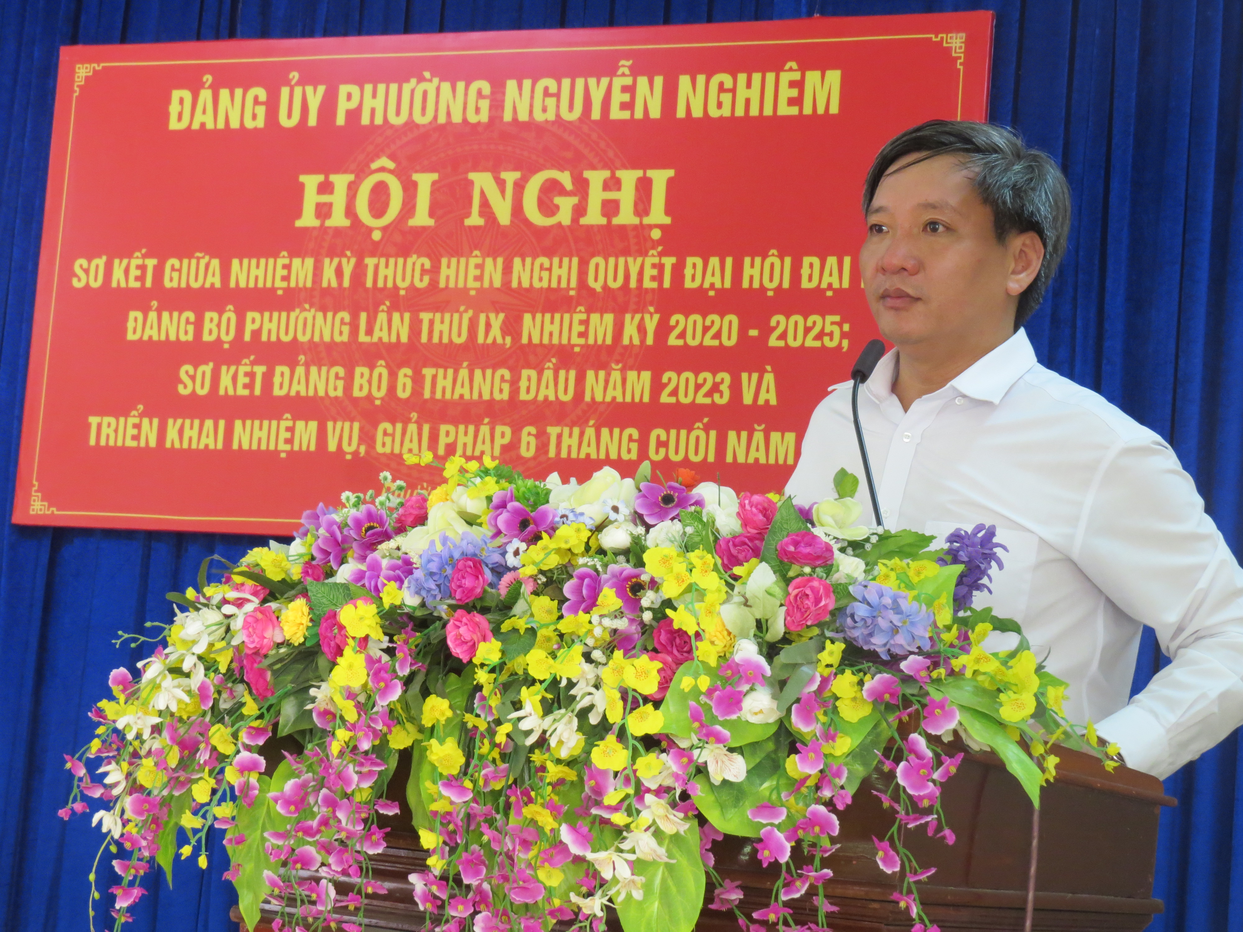 Đảng bộ phường Nguyễn Nghiêm tổ chức hội nghị sơ kết giữa nhiệm kỳ