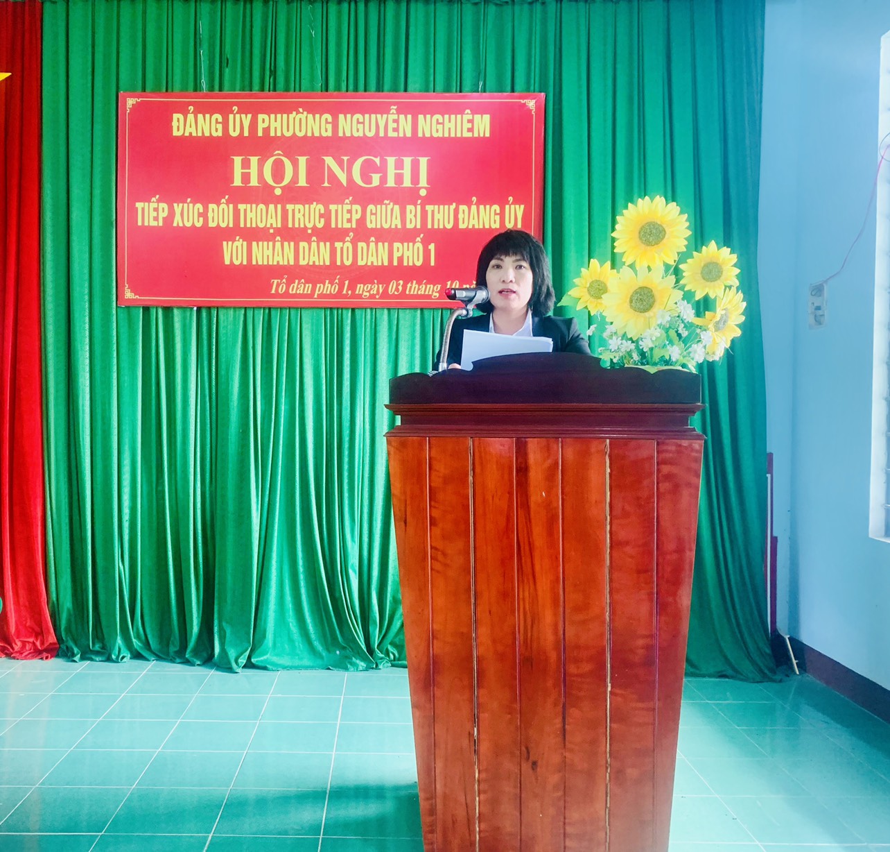 Bí thư Đảng ủy Phường Nguyễn Nghiêm đối thoại trực tiếp với Nhân dân TDP1