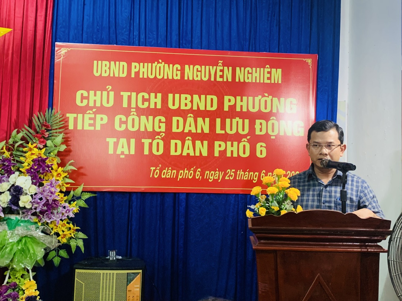 Chủ tịch UBND Phường Nguyễn Nghiêm tiếp công dân lưu động tại TDP6
